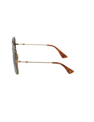 Gucci GG0106S 007 S Square Oversized Gris Degradado