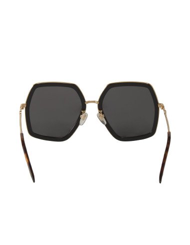 Gucci GG0106S 001 Square Oversized Negro Degradado