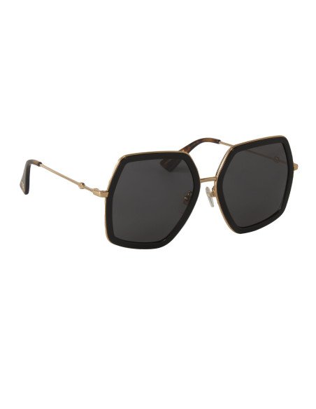 Gucci GG0106S 001 Square Oversized Negro Degradado