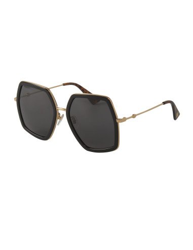 Gucci GG0106S 001 Square Oversized Negro Degradado