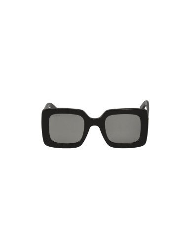 Gucci Gg0780S 004 Square Shape Negro Gris Nuevo Original | Sunnies.uno