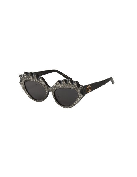 Gucci GG0781S 001 Eye Cat Hollywood Collection Negro Plata