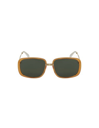 Gucci Gg0787s 001 Square shape Naranja Negro Dorado Original | Sunni...