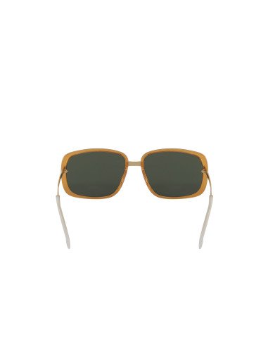 Gucci Gg0787s 001 Square shape Naranja Negro Dorado Original | Sunni...