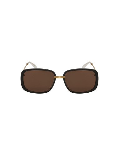 Gucci Gg0787s 002 Square shape Vino Negro Dorado Original | Sunni...