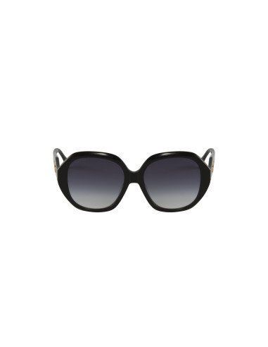 Gucci GG0796s 001 Round Oversized Negro Gris degradado