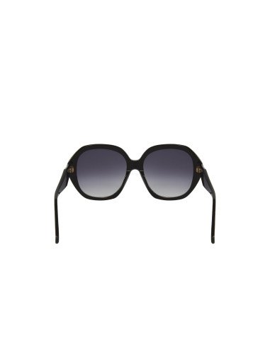Gucci GG0796s 001 Round Oversized Negro Gris degradado