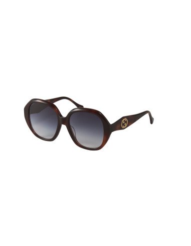 Gucci GG0796s 003 Round Oversized Carey Gris Degradado