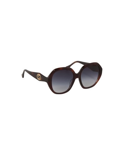 Gucci GG0796s 003 Round Oversized Carey Gris Degradado