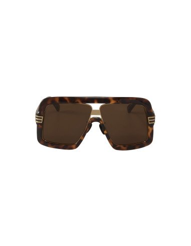Gucci GG0900S 002 Aviator Oversized Cafe Dorado