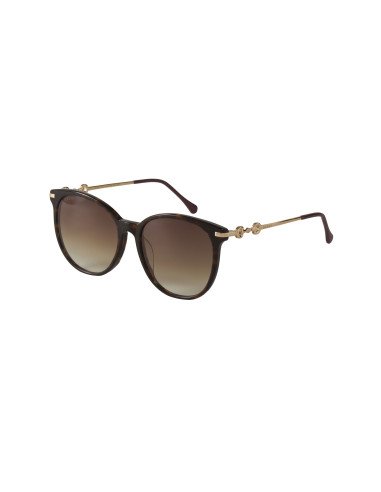 Gucci GG0885SA 002 Round Shape Cafe Degradado Dorado | Sunn...