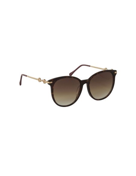 Gucci GG0885SA 002 Round Shape Cafe Degradado Dorado | Sunn...