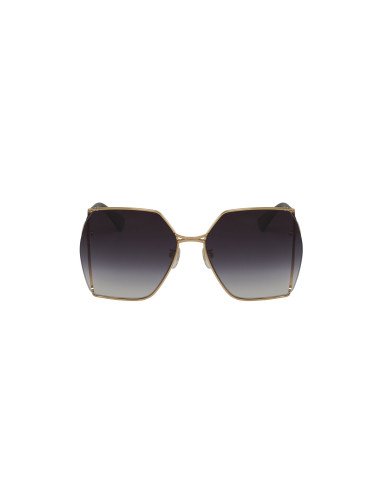 Gucci Gg0817S 001 Geometric Shape Gris degradado Dorado