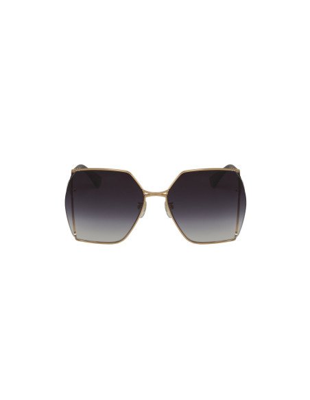 Gucci Gg0817S 001 Geometric Shape Gris degradado Dorado