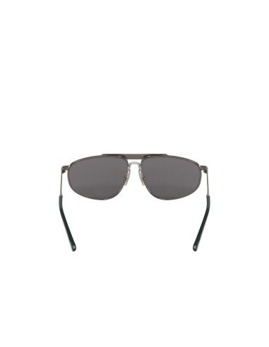 Gucci Gg0841s 002 Aviator Square Gris Plateado Original | Sunnies.uno