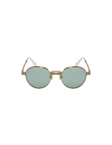 Gucci Gg0872s 002 Round Metal Dorado Verde Original | SUNNIES.UNO