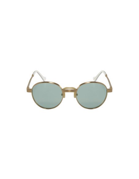 Gucci Gg0872s 002 Round Metal Dorado Verde Original | SUNNIES.UNO