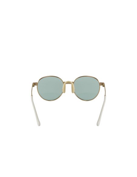 Gucci Gg0872s 002 Round Metal Dorado Verde Original | SUNNIES.UNO