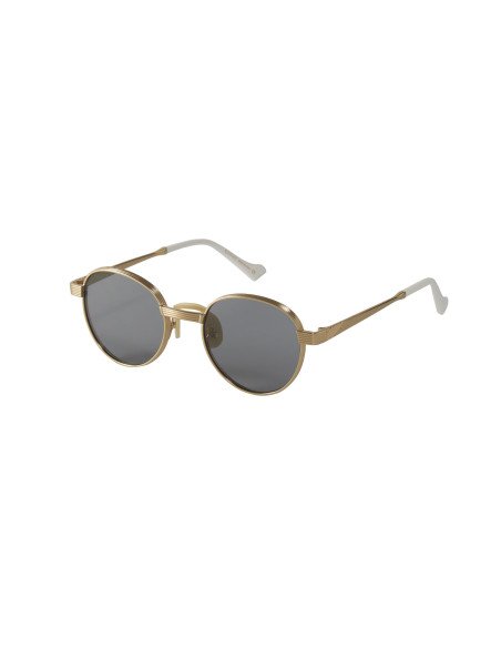 Gucci Gg0872s 003 Round Metal Gris Dorado Original | SUNNIES.UNO