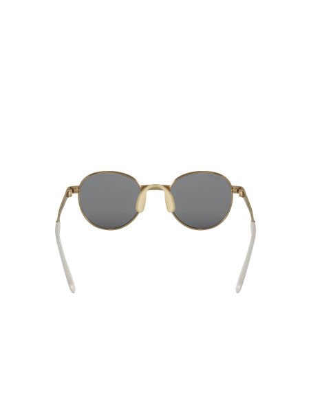 Gucci Gg0872s 003 Round Metal Gris Dorado Original | SUNNIES.UNO