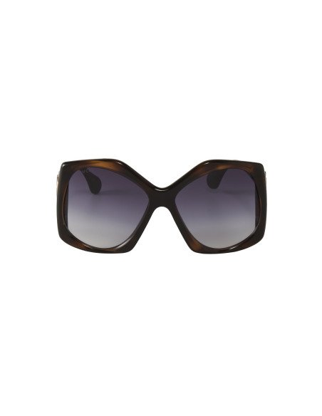 Gucci GG0875S 003 Heptagon Oversized Vino Rosa Transparente  | Sunni...