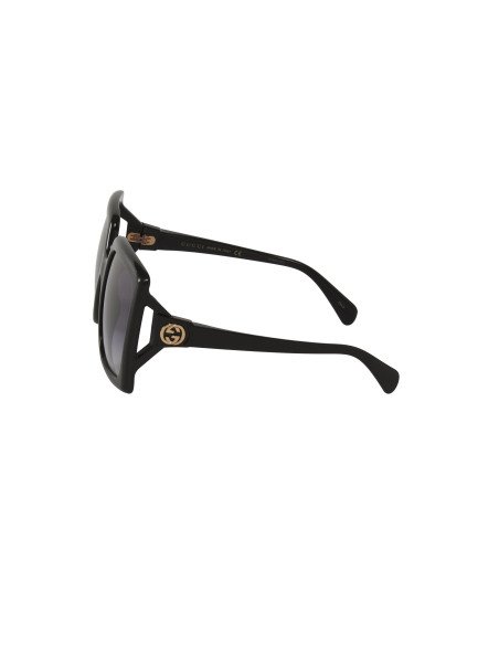 Gucci GG0876S 001 Square Oversized Negro Degradado Dorado  | Sunni...