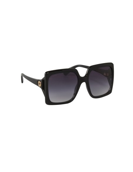 Gucci GG0876S 001 Square Oversized Negro Degradado Dorado  | Sunni...