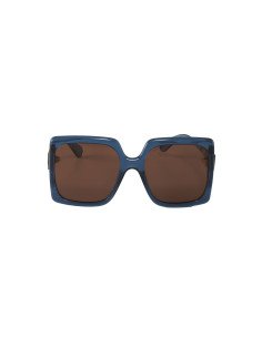 Gucci GG0876S 004 Square Oversized Azul transparente Cafe  | Sunni... 2