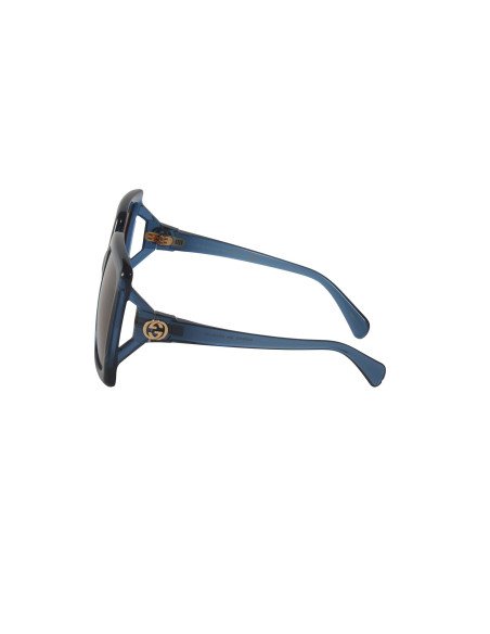 Gucci GG0876S 004 Square Oversized Azul transparente Cafe  | Sunni...