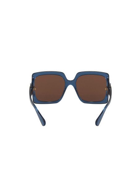 Gucci GG0876S 004 Square Oversized Azul transparente Cafe  | Sunni...