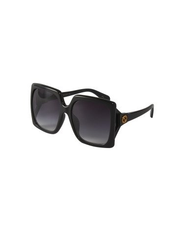 Gucci GG0876SA 001 Square Shape Oversized Gris degradado