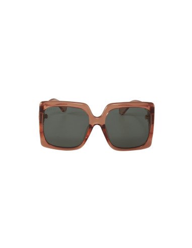 Gucci GG0876SA 004 Square Shape Oversized Verde Naranja