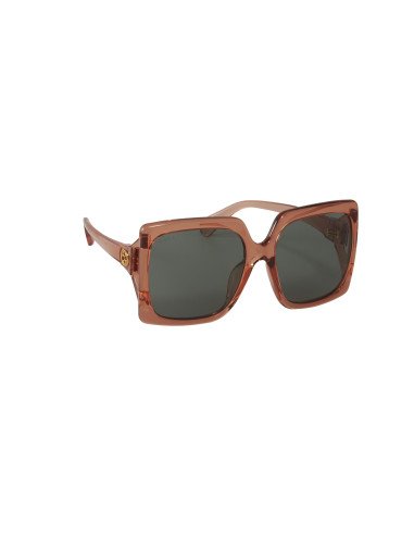 Gucci GG0876SA 004 Square Shape Oversized Verde Naranja