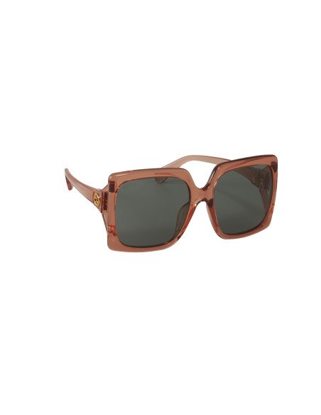 Gucci GG0876SA 004 Square Shape Oversized Verde Naranja