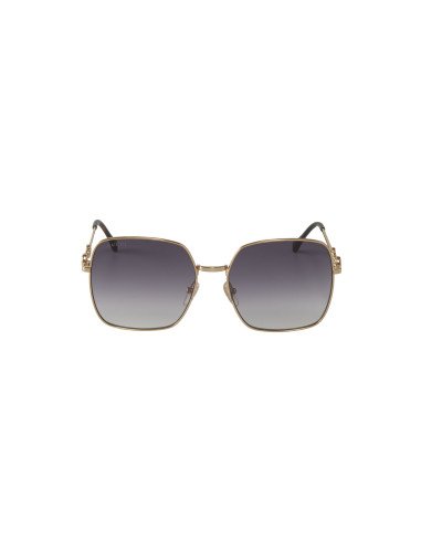 Gucci GG0879S 001 Square Shape Gris Degradado Dorado | Sunn...