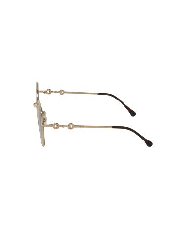 Gucci GG0879S 001 Square Shape Gris Degradado Dorado | Sunn...