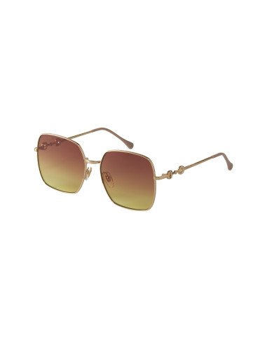 Gucci GG0879S 004 Square Shape Gold Brow Shaded