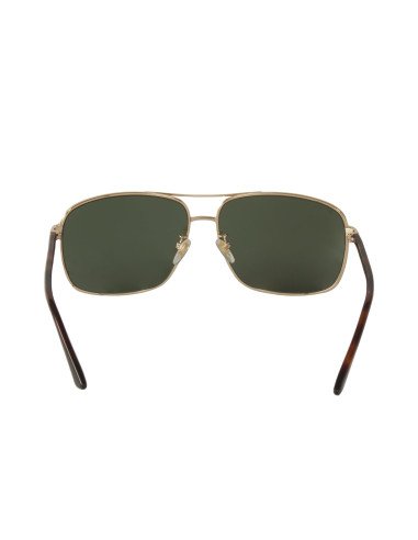 Gucci Gg0065sk 004 Aviador Gris Dorado Clasico Original Icon | Sunn...