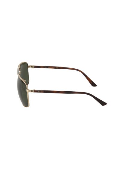 Gucci Gg0065sk 004 Aviador Gris Dorado Clasico Original Icon | Sunn...