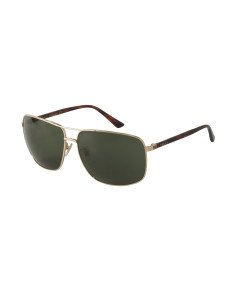 Gucci Gg0065sk 004 Aviador Gris Dorado Clasico Original Icon | Sunn...