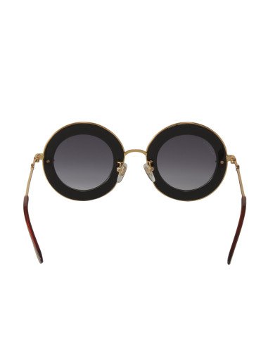 Gucci Gg0113s 001 Round L'aveugle Par Amour Gris Degradado | Sunnie...