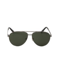Gucci Gg0137s 003 Aviador Gris Plateado Clasico Original | Sunnies.uno 2