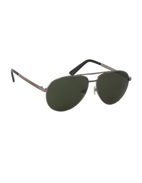 Gucci Gg0137s 003 Aviador Gris Plateado Clasico Original | Sunnies.uno