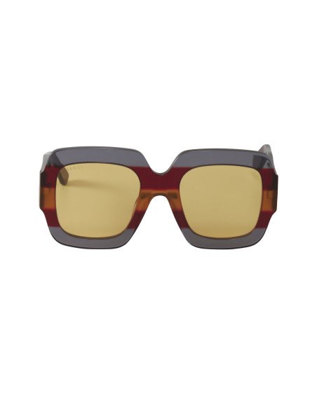 Gucci Gg0178s 002 Oversized Square Rojo Azul Cafe Original | Sunnie...