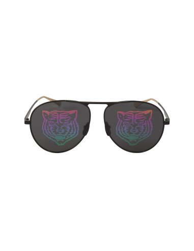 Gucci Gg0334s 002 Aviator Metal Negro Espejo Original