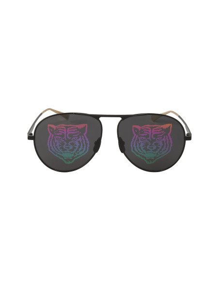 Gucci Gg0334s 002 Aviator Metal Negro Espejo Original
