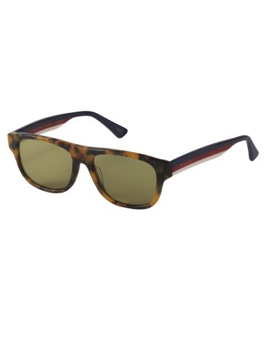 Gucci Gg0341s 006 Square Shape Carey Rojo Ambar Original | Sunnies.uno