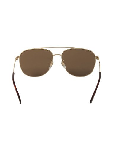 Gucci Gg0410sk 004 Aviator Cafe Ambar Dorado Original Gota | Sunnie...