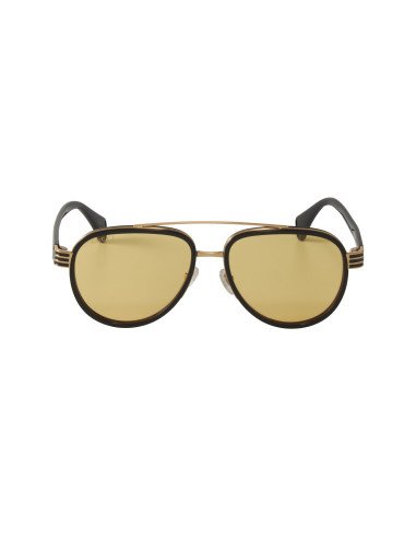 Gucci Gg0447s 002 Aviator Negro Ambar Transparente Original | Sunni...