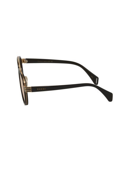 Gucci Gg0447s 002 Aviator Negro Ambar Transparente Original | Sunni...